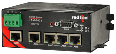 Red Lion Secure Industrial Router, RAM 6021